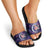 Funny Astronauts Sit On Flamingo Christmas Slide Sandals Xmas Holiday Patterns - Wonder Print Shop