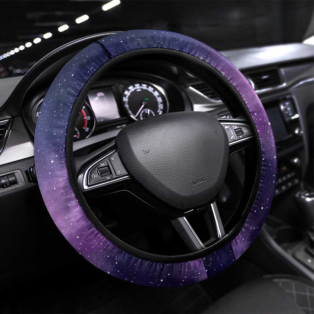 Funny Astronauts Sit On Flamingo Christmas Steering Wheel Cover Xmas Holiday Patterns - Wonder Print Shop