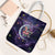 Funny Astronauts Sit On Flamingo Christmas Tote Bag Xmas Holiday Patterns - Wonder Print Shop