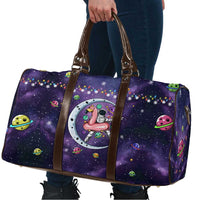 Funny Astronauts Sit On Flamingo Christmas Travel Bag Xmas Holiday Patterns - Wonder Print Shop