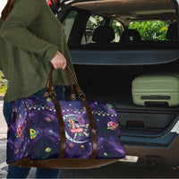 Funny Astronauts Sit On Flamingo Christmas Travel Bag Xmas Holiday Patterns - Wonder Print Shop