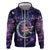 Funny Astronauts Sit On Flamingo Christmas Zip Hoodie Xmas Holiday Patterns - Wonder Print Shop
