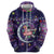 Funny Astronauts Sit On Flamingo Christmas Zip Hoodie Xmas Holiday Patterns - Wonder Print Shop