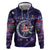Funny Astronauts Sit On Flamingo Christmas Zip Hoodie Xmas Holiday Patterns - Wonder Print Shop