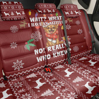 Chihuahua Attitude Christmas Back Car Seat Cover Xmas Holiday Patterns - Wonder Print Shop