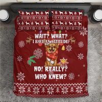 Chihuahua Attitude Christmas Bedding Set Xmas Holiday Patterns - Wonder Print Shop
