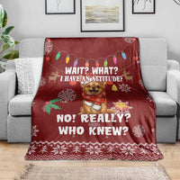 Chihuahua Attitude Christmas Blanket Xmas Holiday Patterns - Wonder Print Shop