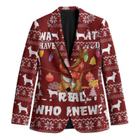 Chihuahua Attitude Christmas Blazer Xmas Holiday Patterns - Wonder Print Shop