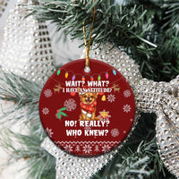 Chihuahua Attitude Christmas Ceramic Ornament Xmas Holiday Patterns - Wonder Print Shop