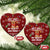 Chihuahua Attitude Christmas Ceramic Ornament Xmas Holiday Patterns - Wonder Print Shop