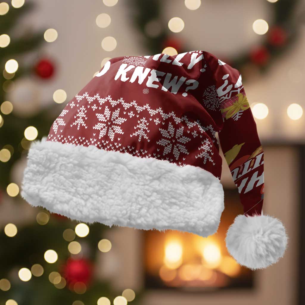 Chihuahua Attitude Christmas Santa Hat Xmas Holiday Patterns - Wonder Print Shop