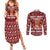 Chihuahua Attitude Christmas Couples Matching Summer Maxi Dress and Long Sleeve Button Shirt Xmas Holiday Patterns - Wonder Print Shop