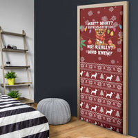 Chihuahua Attitude Christmas Door Cover Xmas Holiday Patterns - Wonder Print Shop
