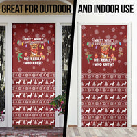 Chihuahua Attitude Christmas Door Cover Xmas Holiday Patterns - Wonder Print Shop