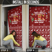Chihuahua Attitude Christmas Door Cover Xmas Holiday Patterns - Wonder Print Shop
