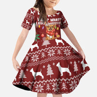 Chihuahua Attitude Christmas Family Matching Long Sleeve Bodycon Dress and Hawaiian Shirt Xmas Holiday Patterns - Wonder Print Shop