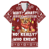 Chihuahua Attitude Christmas Family Matching Long Sleeve Bodycon Dress and Hawaiian Shirt Xmas Holiday Patterns - Wonder Print Shop