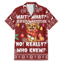 Chihuahua Attitude Christmas Family Matching Mermaid Dress and Hawaiian Shirt Xmas Holiday Patterns - Wonder Print Shop