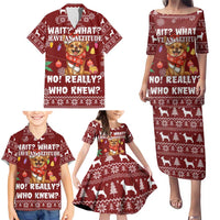 Chihuahua Attitude Christmas Family Matching Puletasi and Hawaiian Shirt Xmas Holiday Patterns - Wonder Print Shop