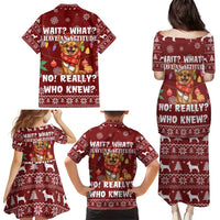 Chihuahua Attitude Christmas Family Matching Puletasi and Hawaiian Shirt Xmas Holiday Patterns - Wonder Print Shop