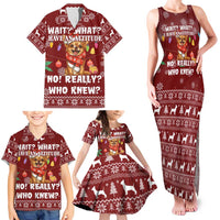Chihuahua Attitude Christmas Family Matching Tank Maxi Dress and Hawaiian Shirt Xmas Holiday Patterns - Wonder Print Shop