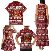 Chihuahua Attitude Christmas Family Matching Tank Maxi Dress and Hawaiian Shirt Xmas Holiday Patterns - Wonder Print Shop