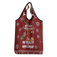 Chihuahua Attitude Christmas Grocery Bag Xmas Holiday Patterns - Wonder Print Shop
