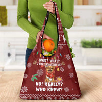 Chihuahua Attitude Christmas Grocery Bag Xmas Holiday Patterns - Wonder Print Shop