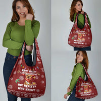 Chihuahua Attitude Christmas Grocery Bag Xmas Holiday Patterns - Wonder Print Shop