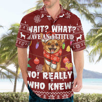 Chihuahua Attitude Christmas Hawaiian Shirt Xmas Holiday Patterns - Wonder Print Shop