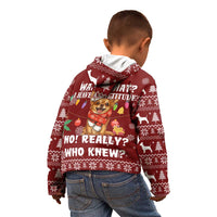 Chihuahua Attitude Christmas Kid Hoodie Xmas Holiday Patterns - Wonder Print Shop