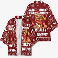 Chihuahua Attitude Christmas Kimono Xmas Holiday Patterns - Wonder Print Shop