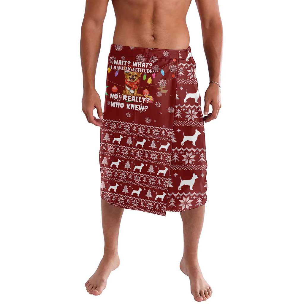 Chihuahua Attitude Christmas Lavalava Xmas Holiday Patterns - Wonder Print Shop