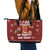 Chihuahua Attitude Christmas Leather Tote Bag Xmas Holiday Patterns - Wonder Print Shop