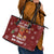 Chihuahua Attitude Christmas Leather Tote Bag Xmas Holiday Patterns - Wonder Print Shop