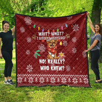 Chihuahua Attitude Christmas Quilt Xmas Holiday Patterns - Wonder Print Shop