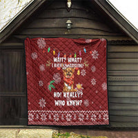 Chihuahua Attitude Christmas Quilt Xmas Holiday Patterns - Wonder Print Shop
