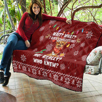 Chihuahua Attitude Christmas Quilt Xmas Holiday Patterns - Wonder Print Shop