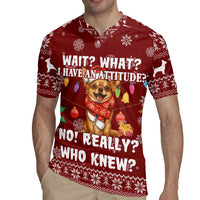Chihuahua Attitude Christmas Rugby Jersey Xmas Holiday Patterns - Wonder Print Shop