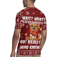 Chihuahua Attitude Christmas Rugby Jersey Xmas Holiday Patterns - Wonder Print Shop