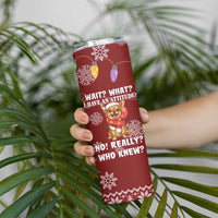 Chihuahua Attitude Christmas Skinny Tumbler Xmas Holiday Patterns - Wonder Print Shop