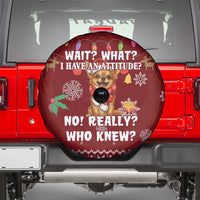Chihuahua Attitude Christmas Spare Tire Cover Xmas Holiday Patterns - Wonder Print Shop