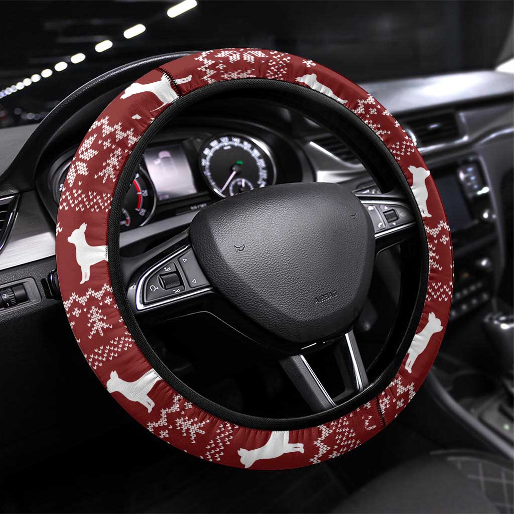 Chihuahua Attitude Christmas Steering Wheel Cover Xmas Holiday Patterns - Wonder Print Shop