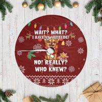 Chihuahua Attitude Christmas Tree Skirt Xmas Holiday Patterns - Wonder Print Shop