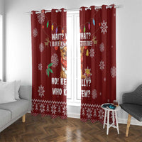 Chihuahua Attitude Christmas Window Curtain Xmas Holiday Patterns - Wonder Print Shop