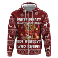 Chihuahua Attitude Christmas Zip Hoodie Xmas Holiday Patterns - Wonder Print Shop