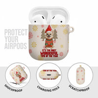 Chihuahua The Most Beautiful Time Xmas Christmas AirPods Case Xmas Holiday Patterns - Wonder Print Shop