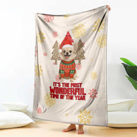 Chihuahua The Most Beautiful Time Xmas Christmas Blanket Xmas Holiday Patterns - Wonder Print Shop