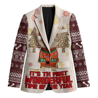 Chihuahua The Most Beautiful Time Xmas Christmas Blazer Xmas Holiday Patterns - Wonder Print Shop