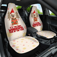 Chihuahua The Most Beautiful Time Xmas Christmas Car Seat Cover Xmas Holiday Patterns - Wonder Print Shop